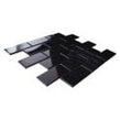 Metro Flat Gloss Black 29.55cm x 29.1cm (4.5cm x 9.5cm) Mosaic Tile