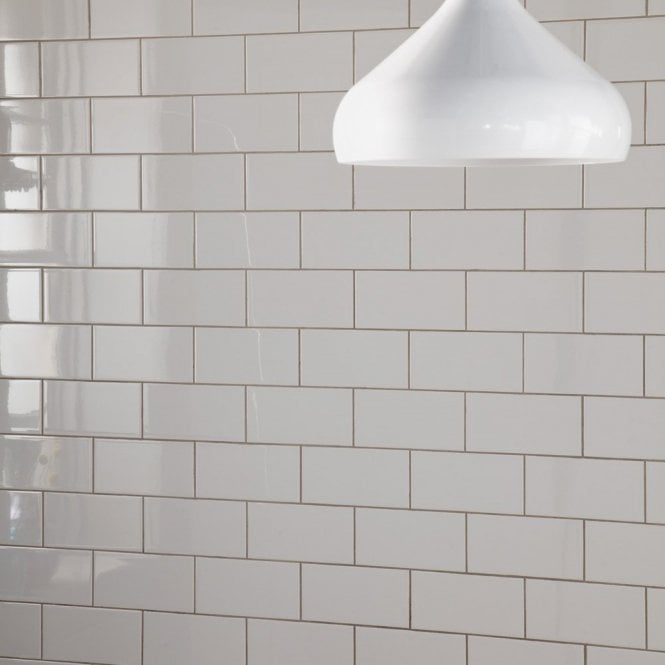 Metro Flat Gloss White 10cm x 20cm Wall Tile