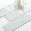 Metro Flat Gloss White 10cm x 20cm Wall Tile