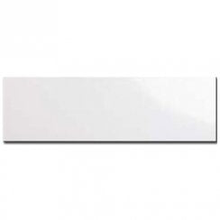 Metro Flat Gloss White 10cm x 30cm Wall Tile