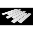 Metro Flat Gloss White 29.55cm x 29.1cm (4.5cm x 9.5cm) Mosaic Tile