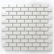 Metro Flat Gloss White 30cm x 30cm (2.3cm x 4.8cm) Mosaic Tile