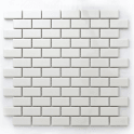 Metro Flat Gloss White 30cm x 30cm (2.3cm x 4.8cm) Mosaic Tile
