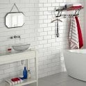 Metro Flat White 7.5cm x 15cm Wall Tile