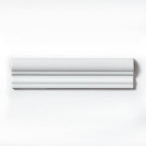 Metro Matt White Border 5cm x 20cm Wall Tile