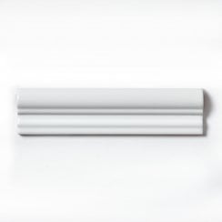 Metro Matt White Border 5cm x 20cm Wall Tile