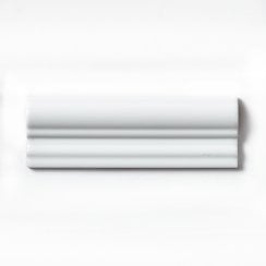 Metro White 5cm x 15cm Dado Border Tile
