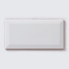 Metro Whitechapel White Gloss 10cm x 20cm Wall Tile