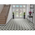 Metropolistyle Star Black Pattern 45cm x 45cm Wall & Floor Tile