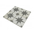 Metropolistyle Star Black Pattern 45cm x 45cm Wall & Floor Tile