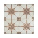 Metropolistyle Star Sienna Pattern 45cm x 45cm Wall & Floor Tile