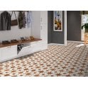 Metropolistyle Star Sienna Pattern 45cm x 45cm Wall & Floor Tile