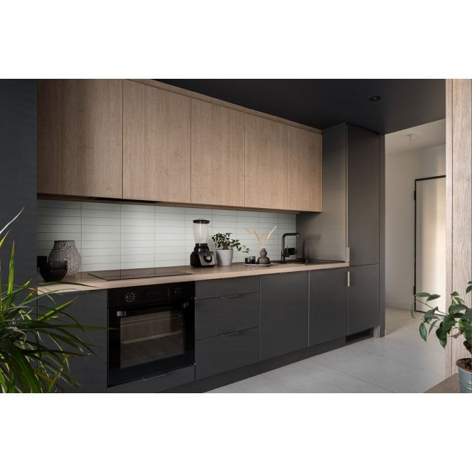 Microline White Gloss 5cm x 20cm Wall Tile