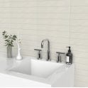 Microline White Gloss 5cm x 30cm Wall Tile