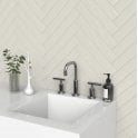 Microline White Gloss 5cm x 30cm Wall Tile