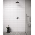Microline White Gloss 5cm x 30cm Wall Tile