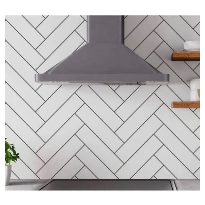Microline White Matt 5cm x 20cm Wall Tile
