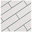 Microline White Matt 5cm x 20cm Wall Tile