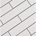 Microline White Matt 5cm x 20cm Wall Tile