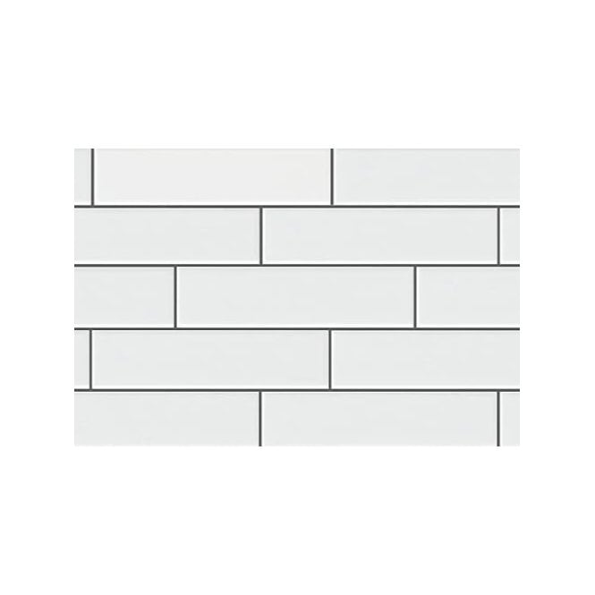 Microline White Matt 5cm x 20cm Wall Tile