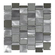 Milan Grey 30cm x 30cm Glass Mosaic Tile