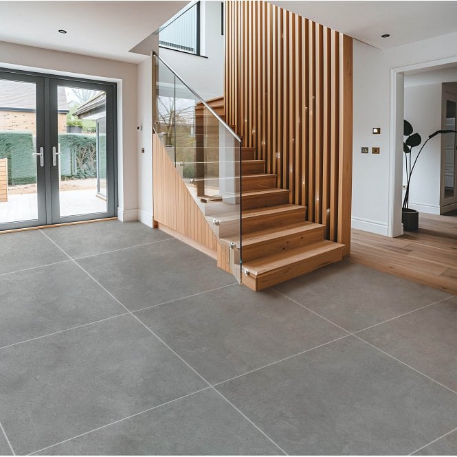 Made In Spain Mineral Grey 100cm x 100cm Floor Tile