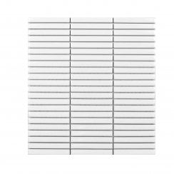 Mini Kit Kat Plain White 30.8cm x 28.2cm Mosaic Tile