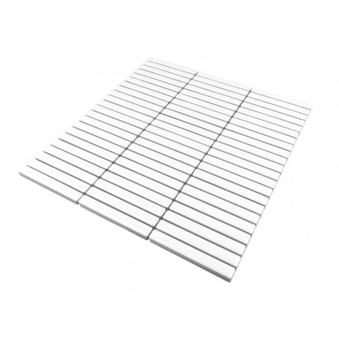Mini Kit Kat Plain White 30.8cm x 28.2cm Mosaic Tile
