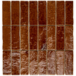 Minibru Crackle Caramel 33.7cm x 32.2cm Mosaic Tile