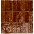 Minibru Crackle Caramel 33.7cm x 32.2cm Mosaic Tile