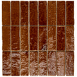 Minibru Crackle Caramel 33.7cm x 32.2cm Mosaic Tile