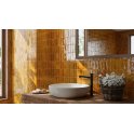 Minibru Crackle Mustard 33.7cm x 32.2cm Mosaic Tile