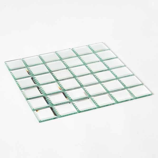Mirror Square Bevel (5cm x 5cm) 30cm x 30cm Mosaic Tile