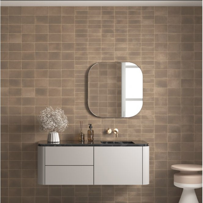 Equipe Miyako Amber Brown 5cm x 15cm Wall and Floor Tile