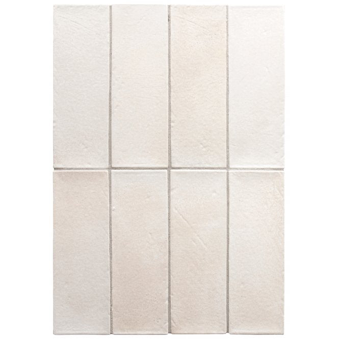Equipe Miyako Chalk White 5cm x 15cm Wall and Floor Tile
