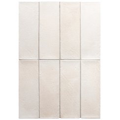 Equipe Miyako Chalk White 5cm x 15cm Wall and Floor Tile