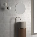 Equipe Miyako Chalk White 5cm x 15cm Wall and Floor Tile