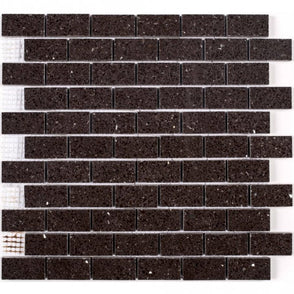 Gulfstone Mocca Brown Brick Quartz 30cm x 30cm (4.8m x 2.3cm) Mosaic Tile