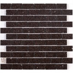 Gulfstone Mocca Brown Brick Quartz 30cm x 30cm (4.8m x 2.3cm) Mosaic Tile