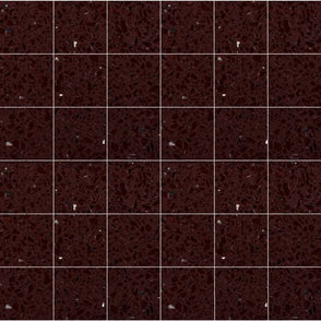 Gulfstone Mocha Brown Quartz Mosaic (4.8cm x 4.8cm) 30cm x 30cm Wall Tile
