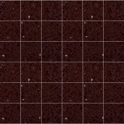 Gulfstone Mocha Brown Quartz Mosaic (4.8cm x 4.8cm) 30cm x 30cm Wall Tile