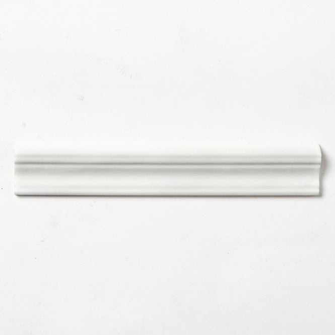 Moldura Colonial White Brillo 5cm x 30cm Wall Tile