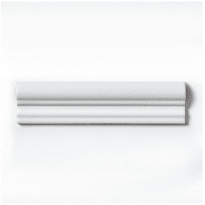 Moldura Colonial White Matt 5cm x 30cm Wall Tile