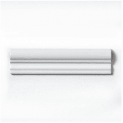 Moldura Colonial White Matt 5cm x 30cm Wall Tile