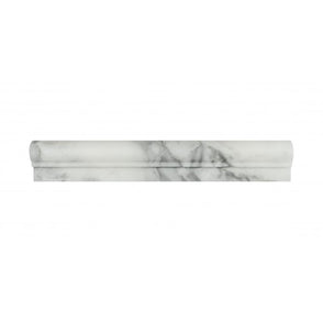 Moldura Goya Marble White 5cm x 30.5cm Border Tile