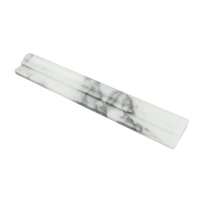 Moldura Goya Marble White 5cm x 30.5cm Border Tile