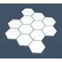 Mont Blanc Statuario Hexagon Mosaic (7.3cm x 7.3cm) 26cm x 27.8cm Wall & Floor Tile