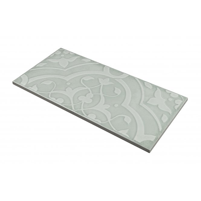 Morris Orchid Green Mamba 12.5cm x 25cm Wall Tile