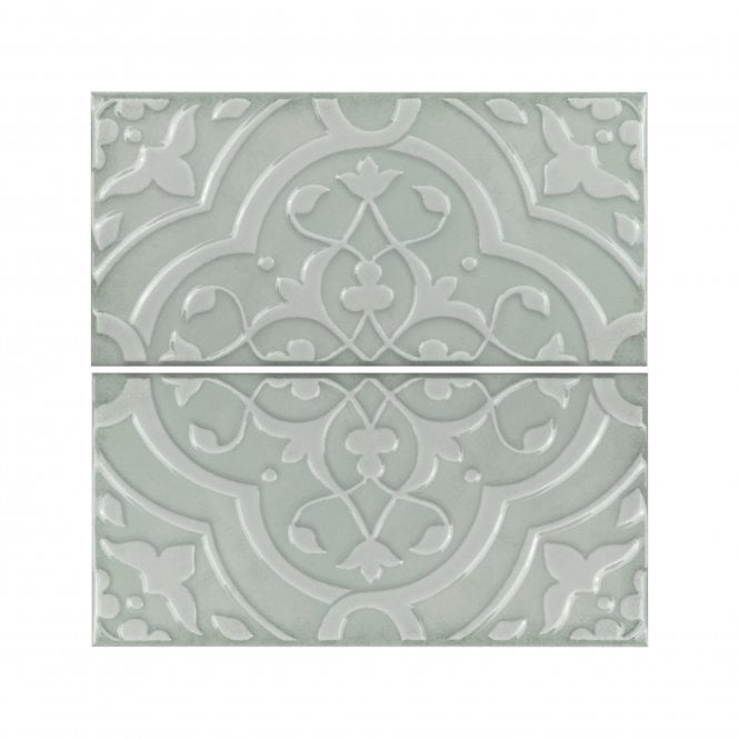 Morris Orchid Green Mamba 12.5cm x 25cm Wall Tile