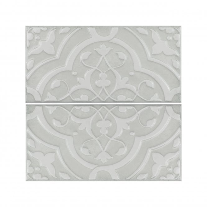Morris Orchid Neo Mint 12.5cm x 25cm Wall Tile